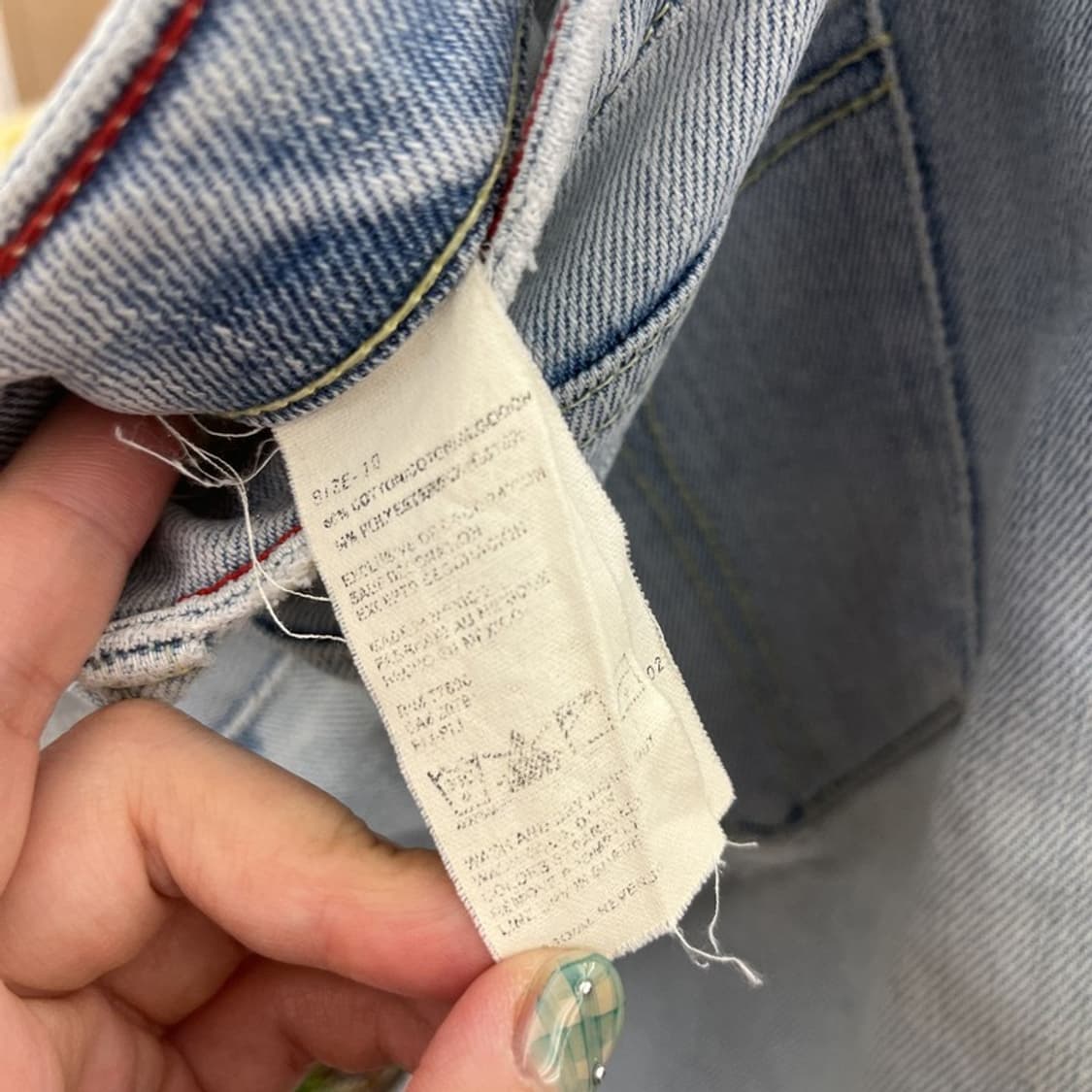 타미힐피거 힙스터부츠컷 빈티지 데님 청바지 33인치 C05389 상품이미지5
