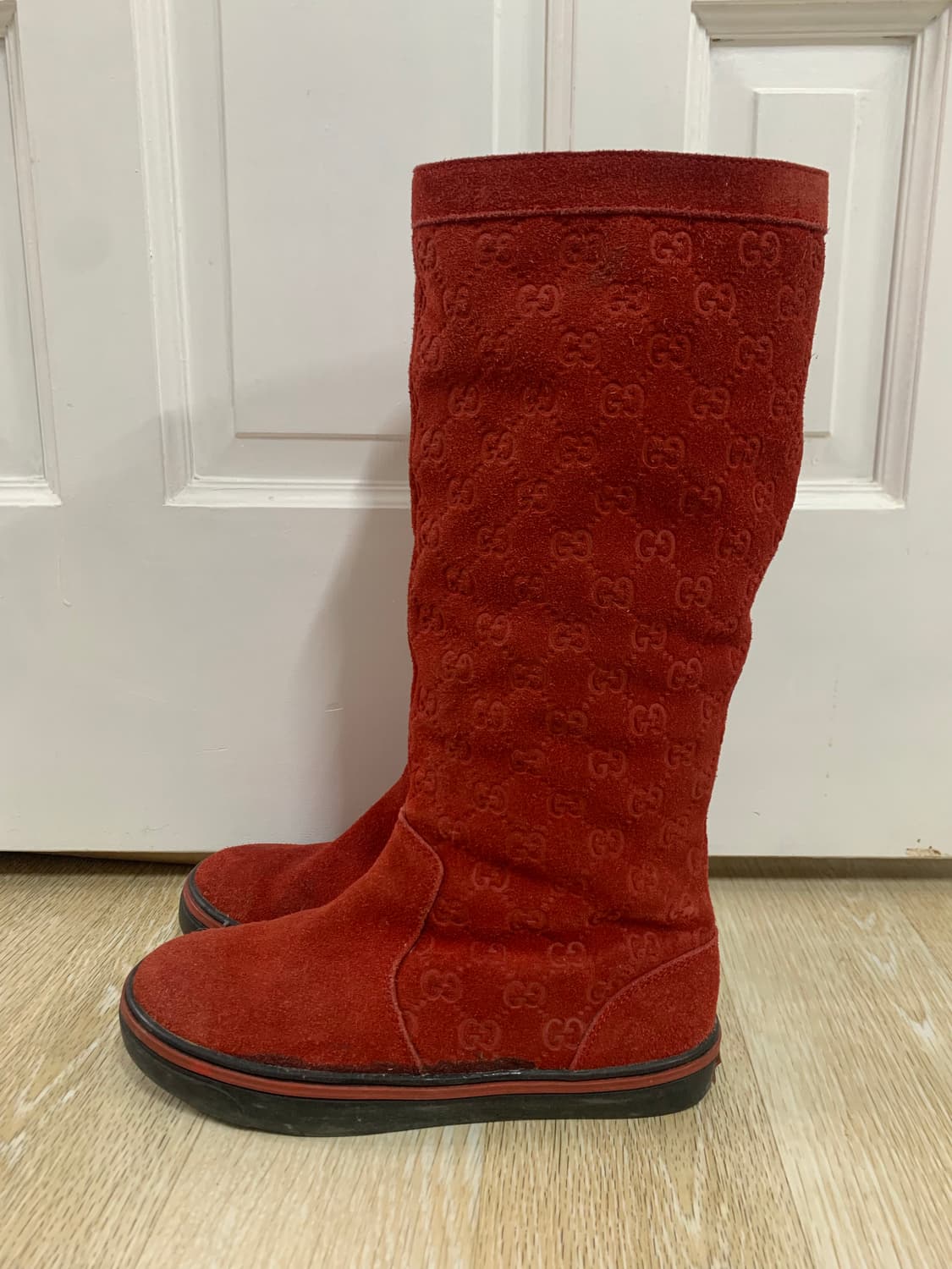 gucci 구찌 스웨이드 자카드 부츠 상품이미지2