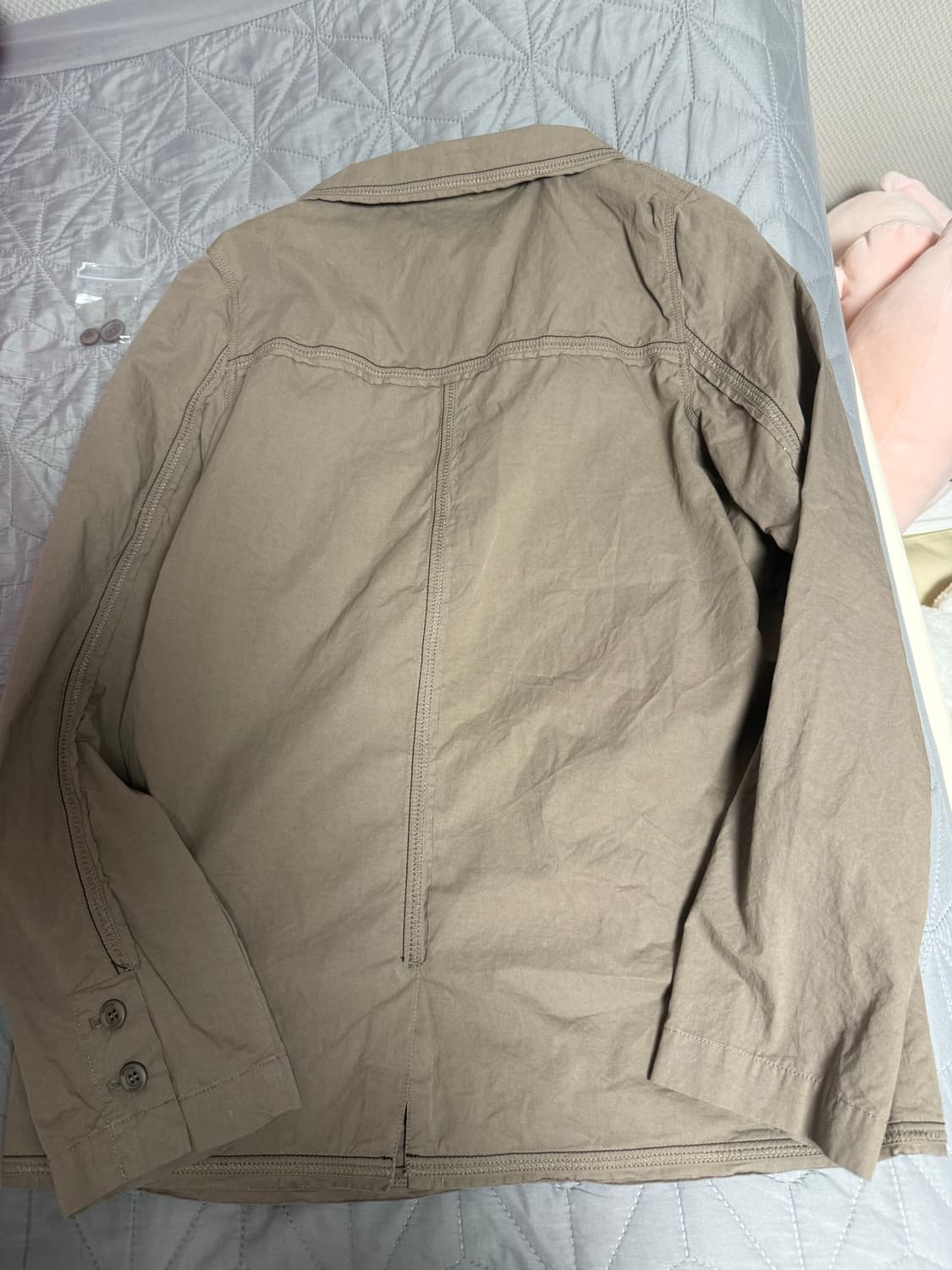 코이세이오 RAW EDGE COTTON JACKET ASH BROWN 2 상품이미지3