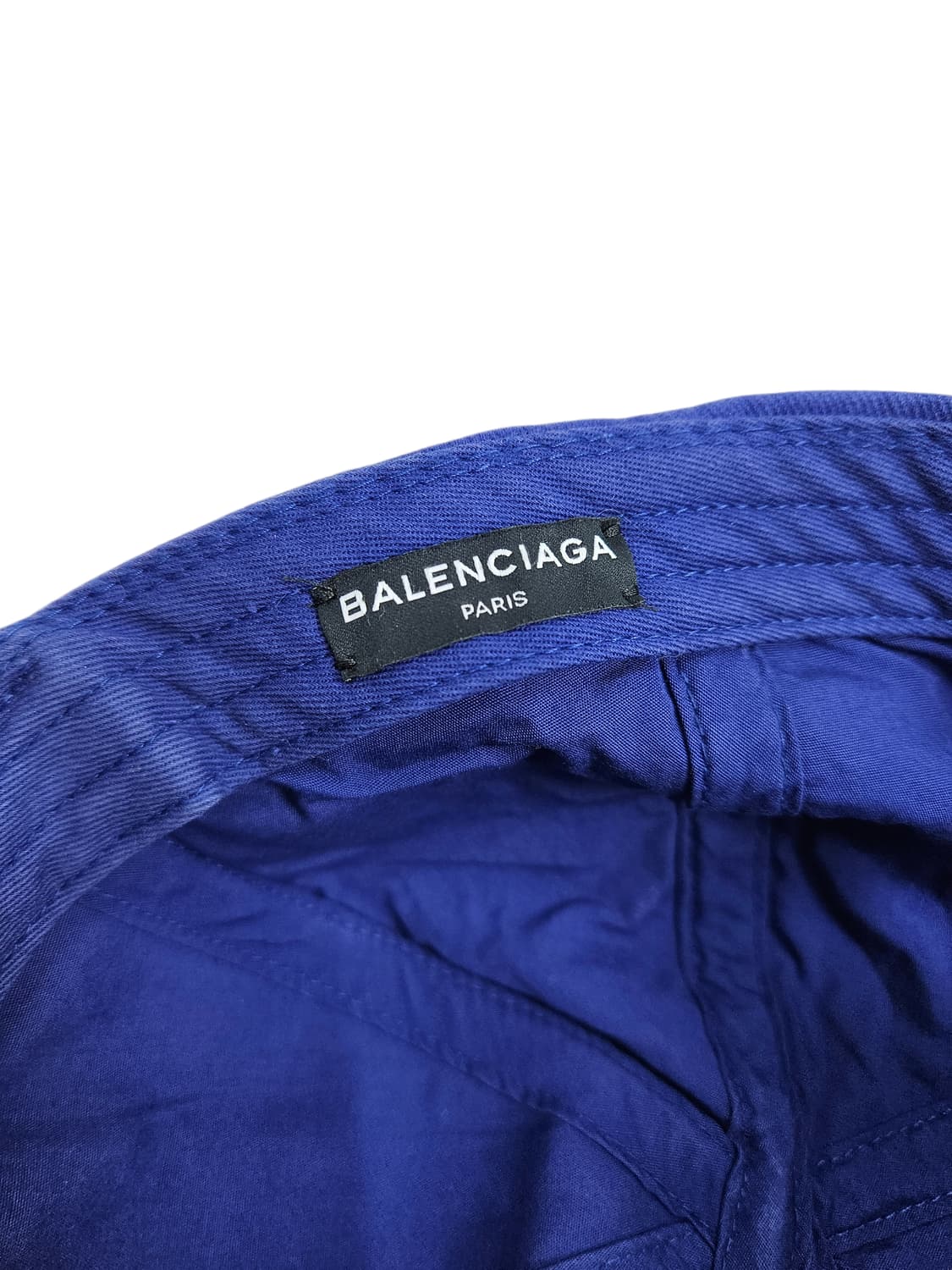 발렌시아가 웨이브로고 볼캡 블루 상품이미지5