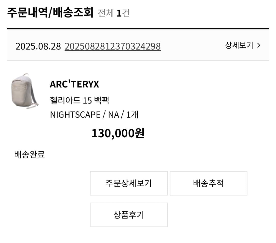 새상품) 아크테릭스 헬리아드 15 나이트 스케이프 상품이미지2