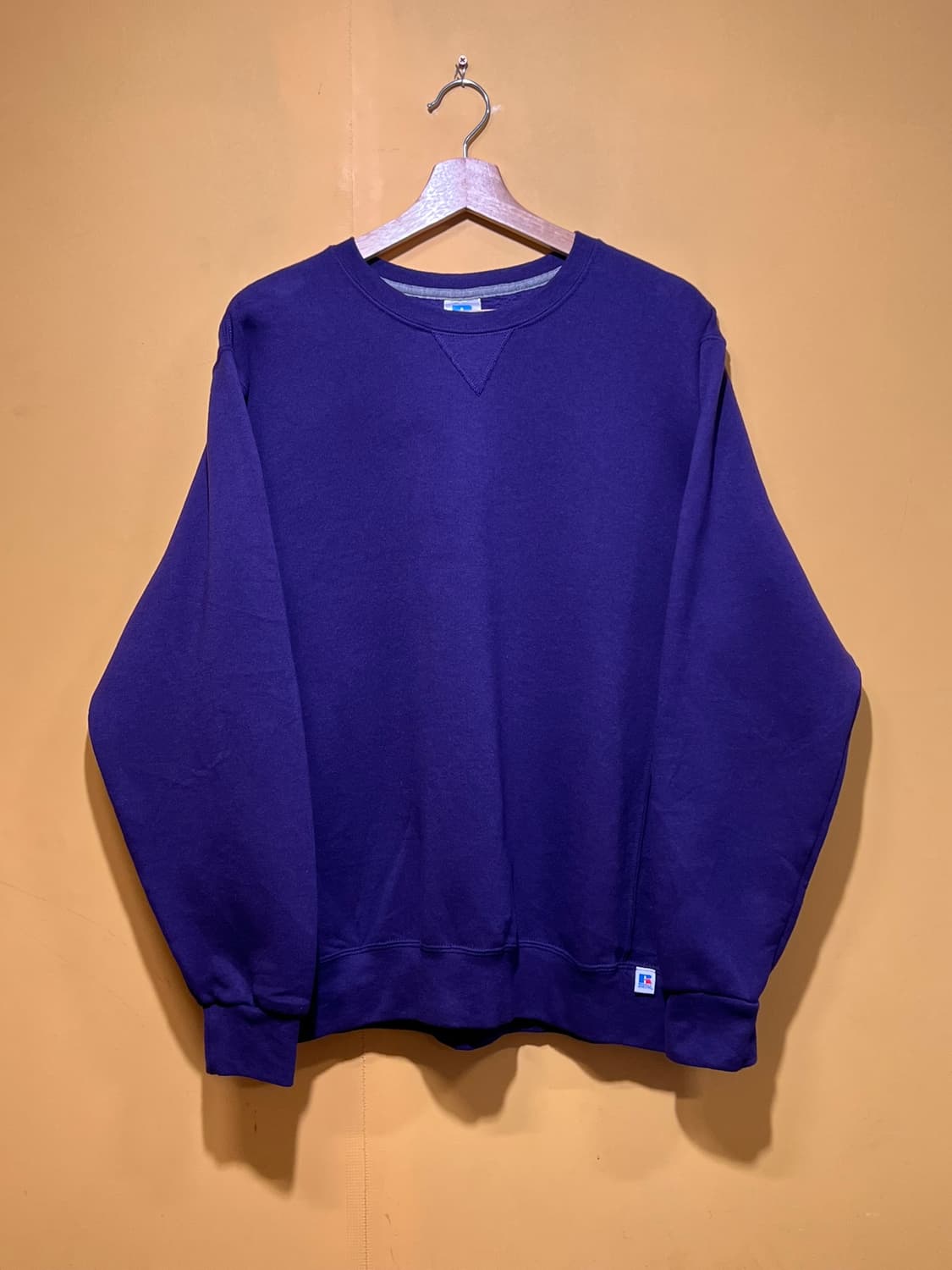 [L] 러셀 애슬레틱 퍼플 블랭크 스웻셔츠 크루넥 맨투맨 상품이미지1