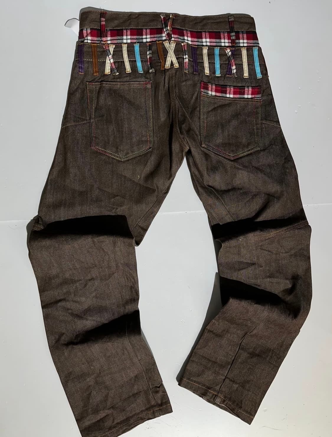 Nylaus 일본 빈티지 브라운 도킹 데님팬츠 82 상품이미지2