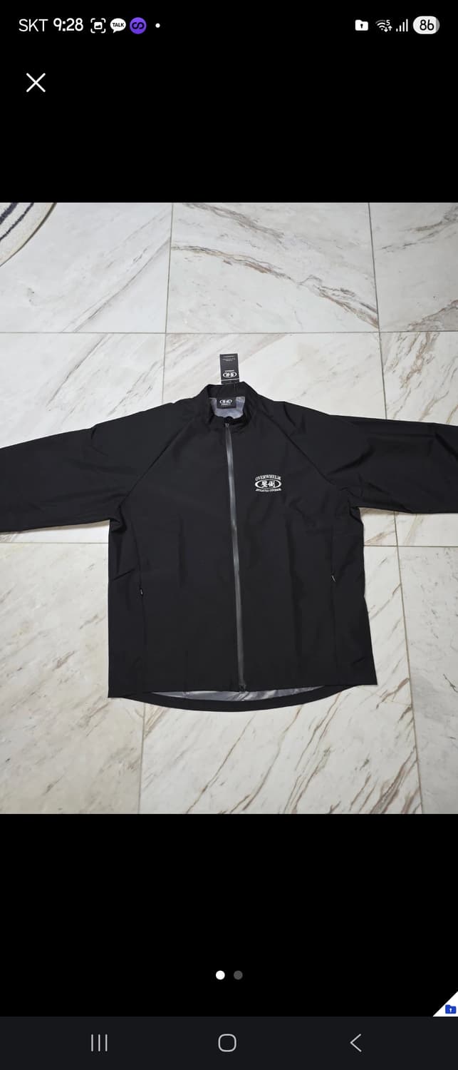 압도 overwhelm 바람막이 001  블랙 L 새상품 택있음 상품이미지2