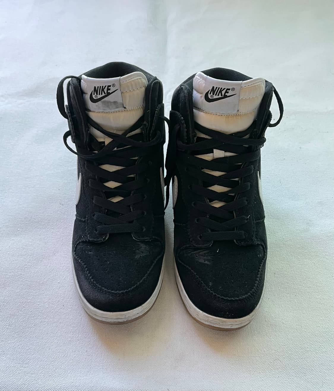 나이키 덩크 스카이 하이 웨지힐 블랙 화이트 / 검흰 상품이미지3