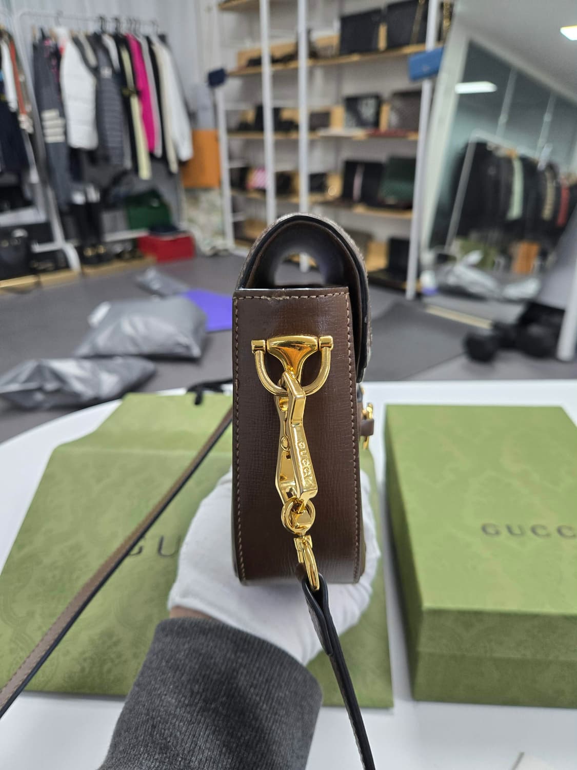 [A급컨디션] 구찌 홀스빗 수프림 숄더백 미니 상품이미지3