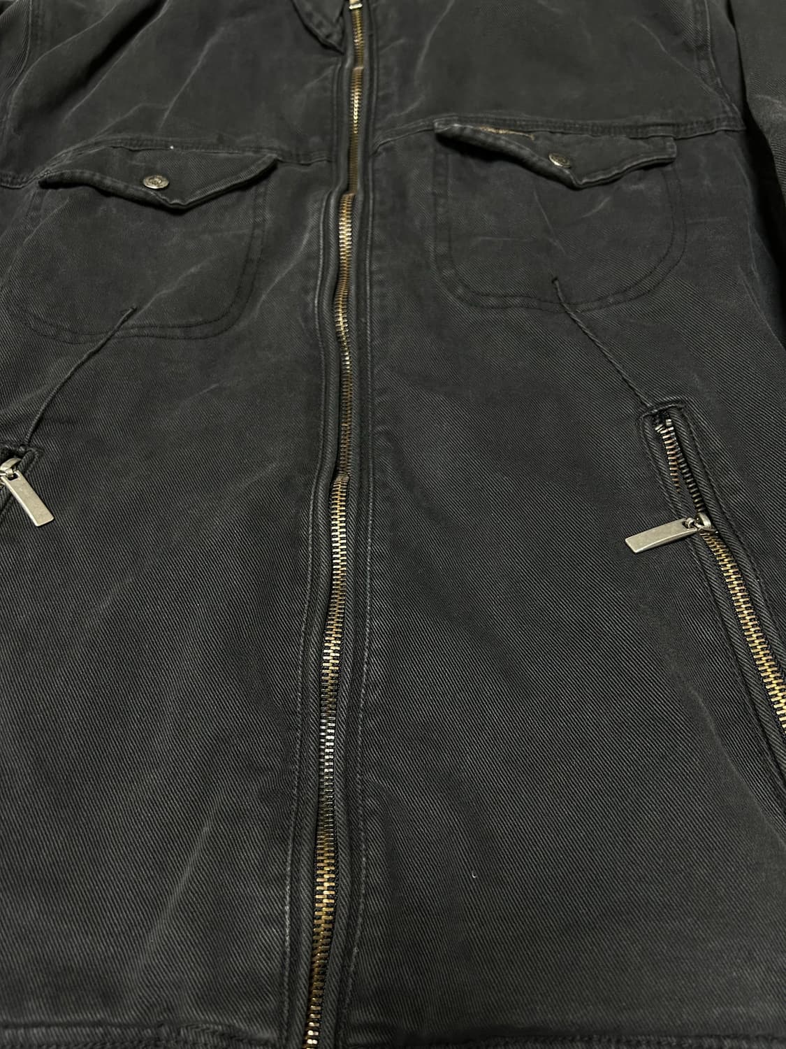 돌체앤가바나 블랙 데님 플라이트 자켓 상품이미지4