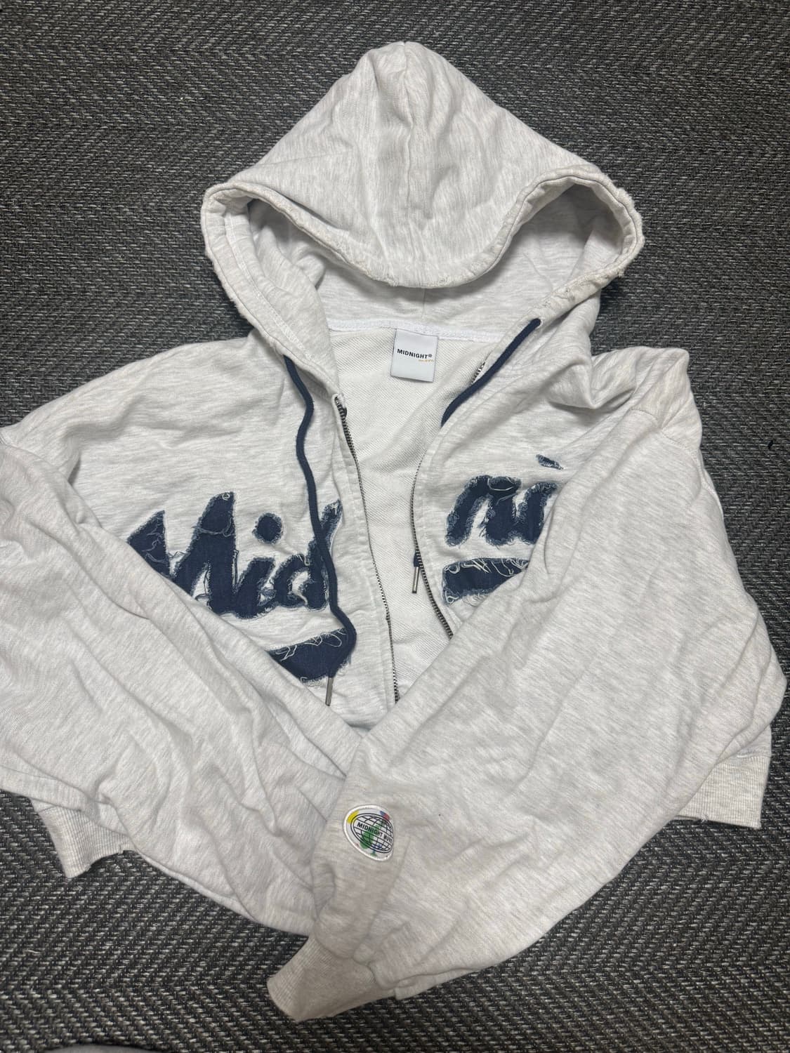 미드나잇무브 데미지 후드집업 상품이미지1