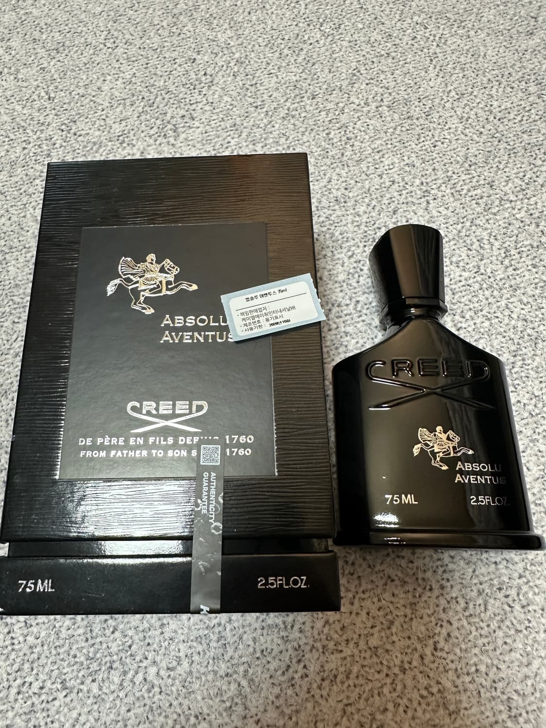 크리드 앱솔루 어벤투스 75ml 국문 상품이미지1