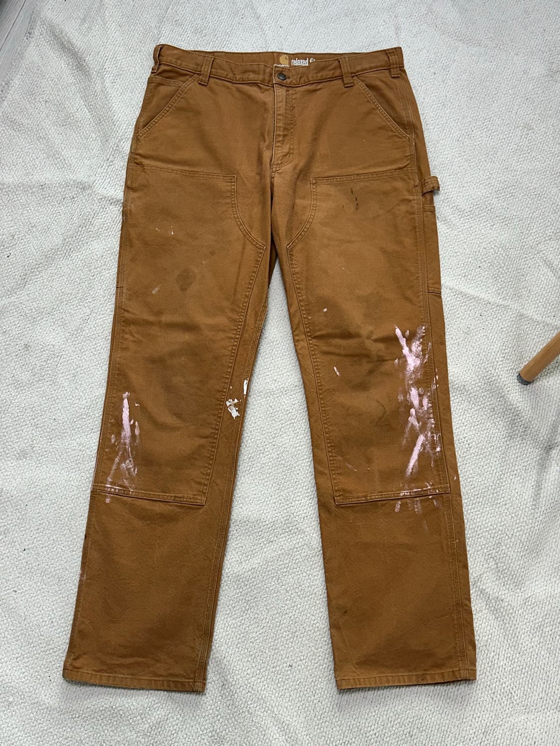 칼하트 더블니 팬츠 브라운 상품이미지1