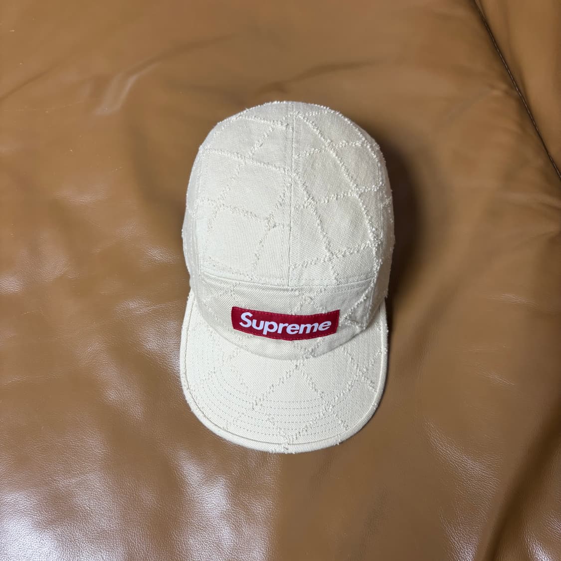 Supreme 슈프림 펀치드 탄 베이지 캠프캡 모자 (Tan Beige) 상품이미지5