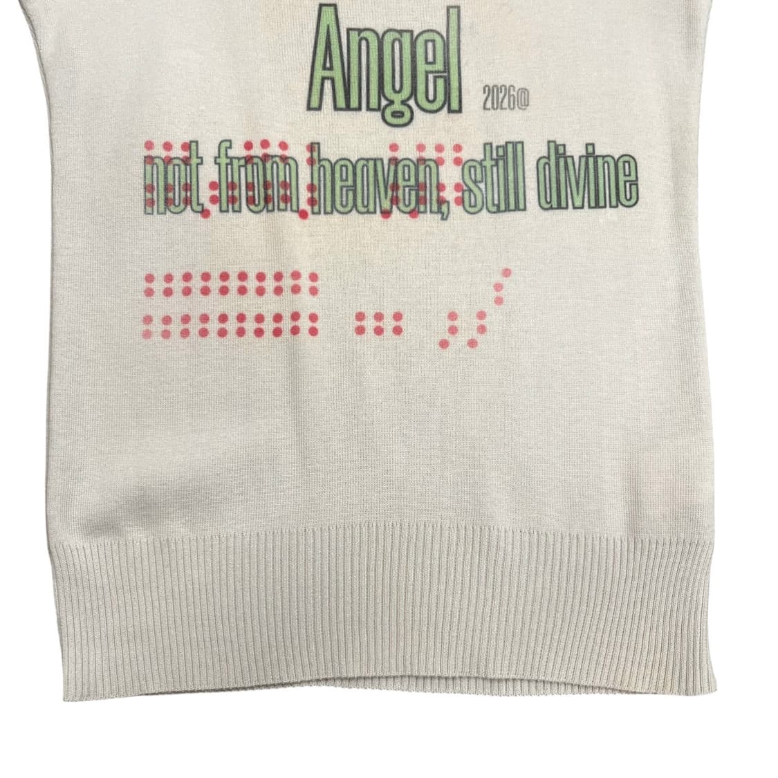 Angel Ivory Short Sleeve Knit in 상품이미지6