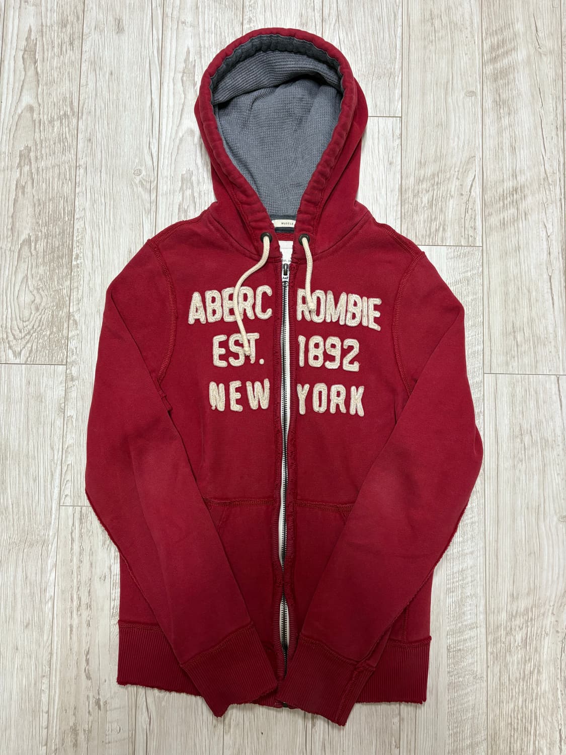 아베크롬비 후드집업 레드 양홍원 m 상품이미지1