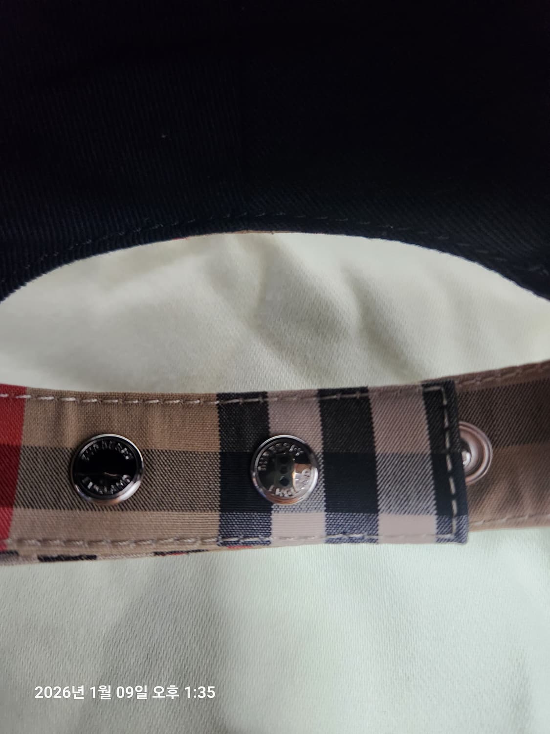 (정품) 버버리 TB체크 볼캡 모자 M(57cm정도) 상품이미지6