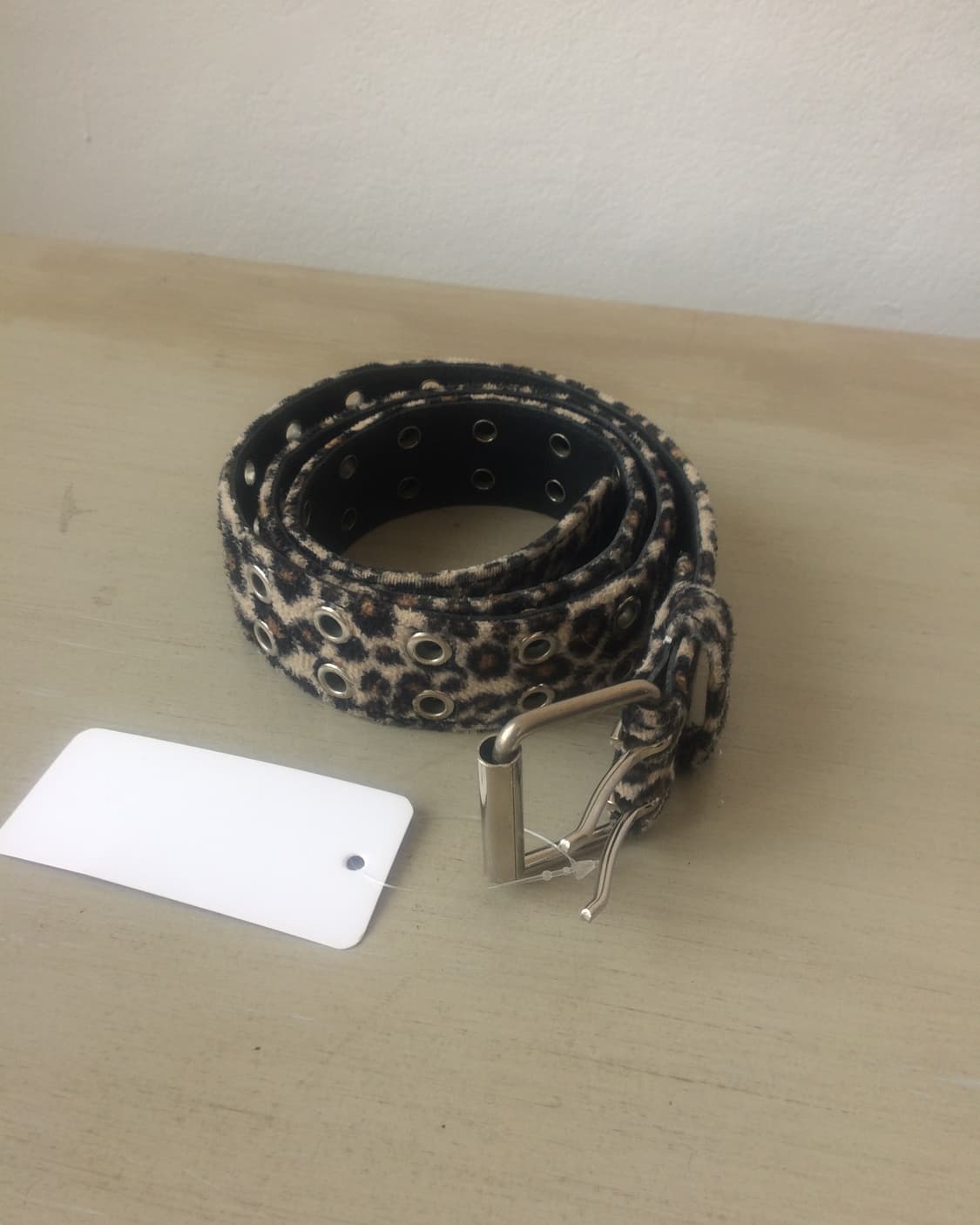leopard fake fur belt 상품이미지2