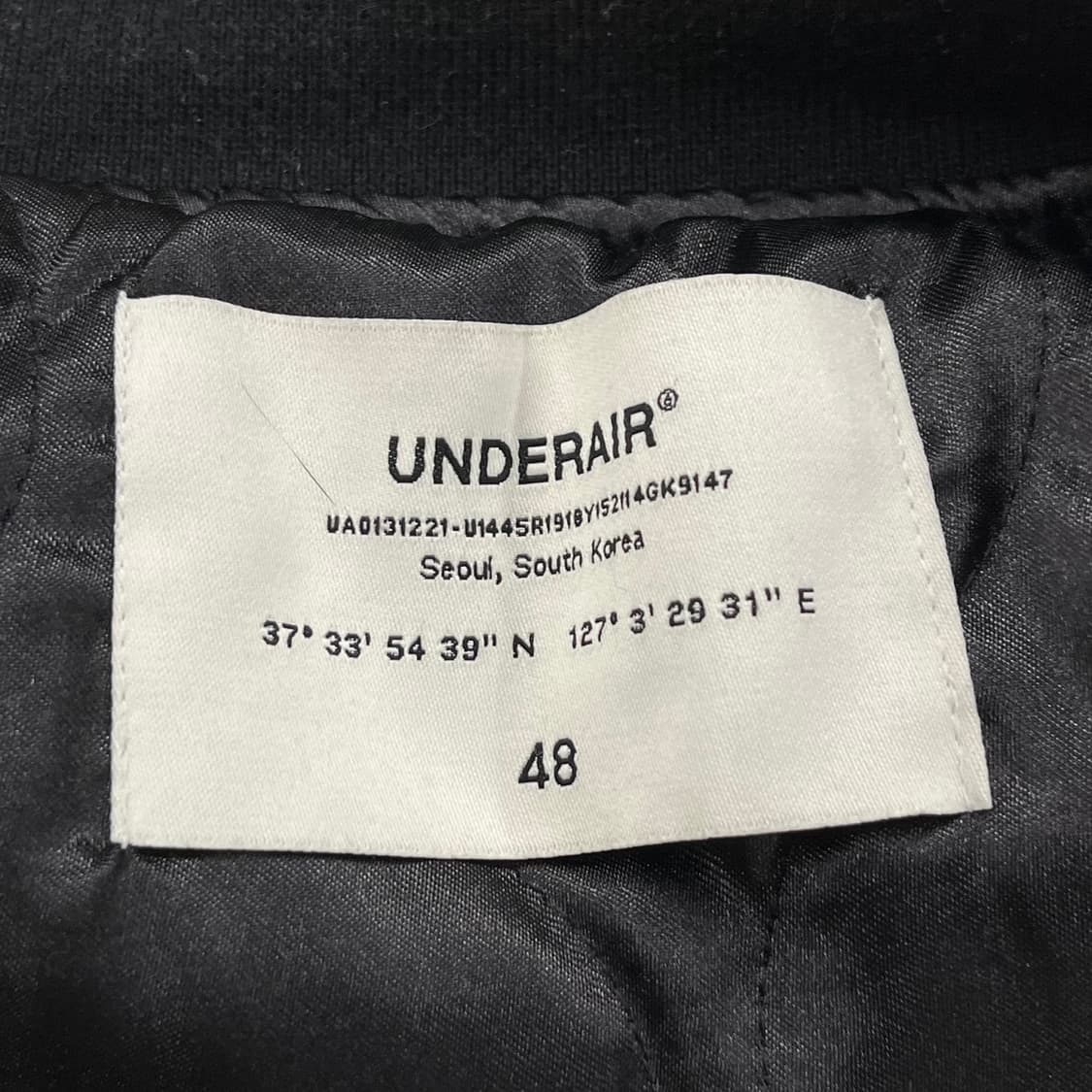 [정품/48] 언더에어 자수 벨벳 스카쟌 자켓 b18 상품이미지6