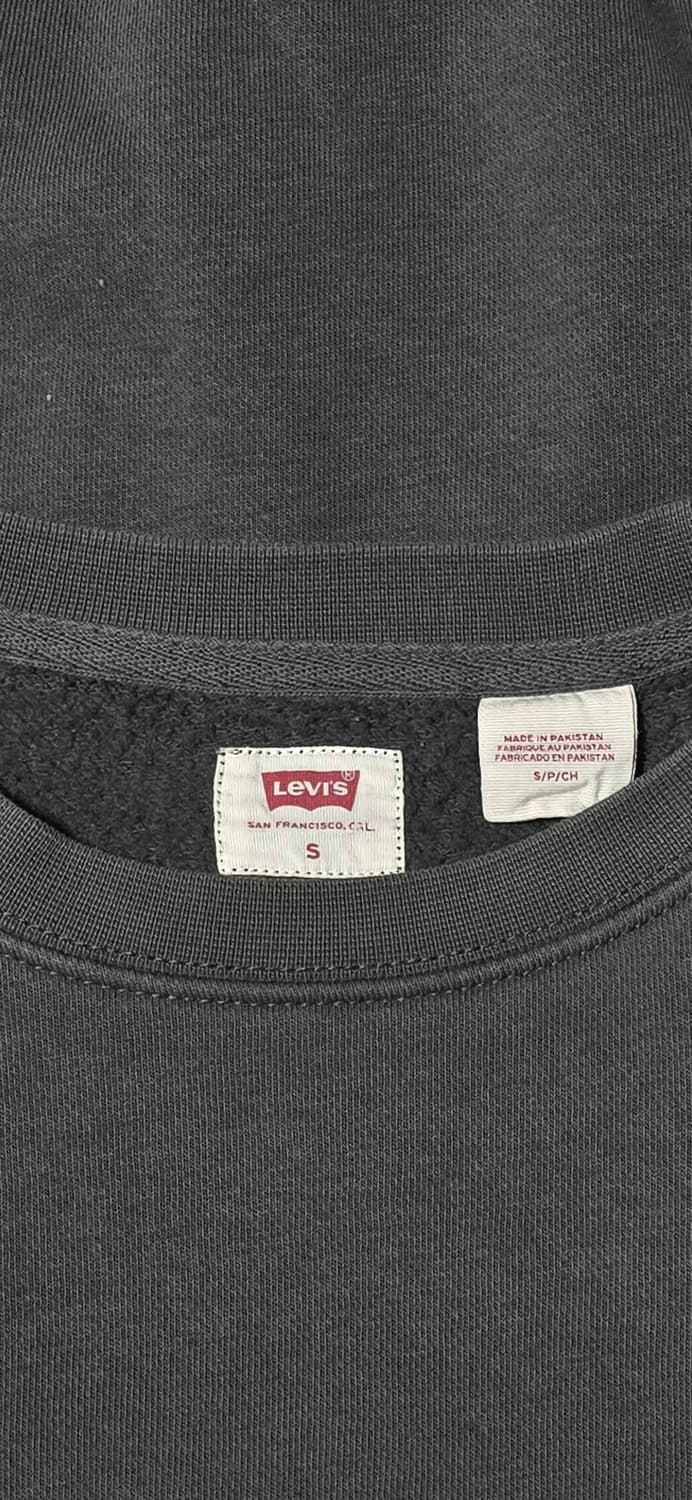 리바이스 진회색 오버핏 맨투맨 S 상품이미지3