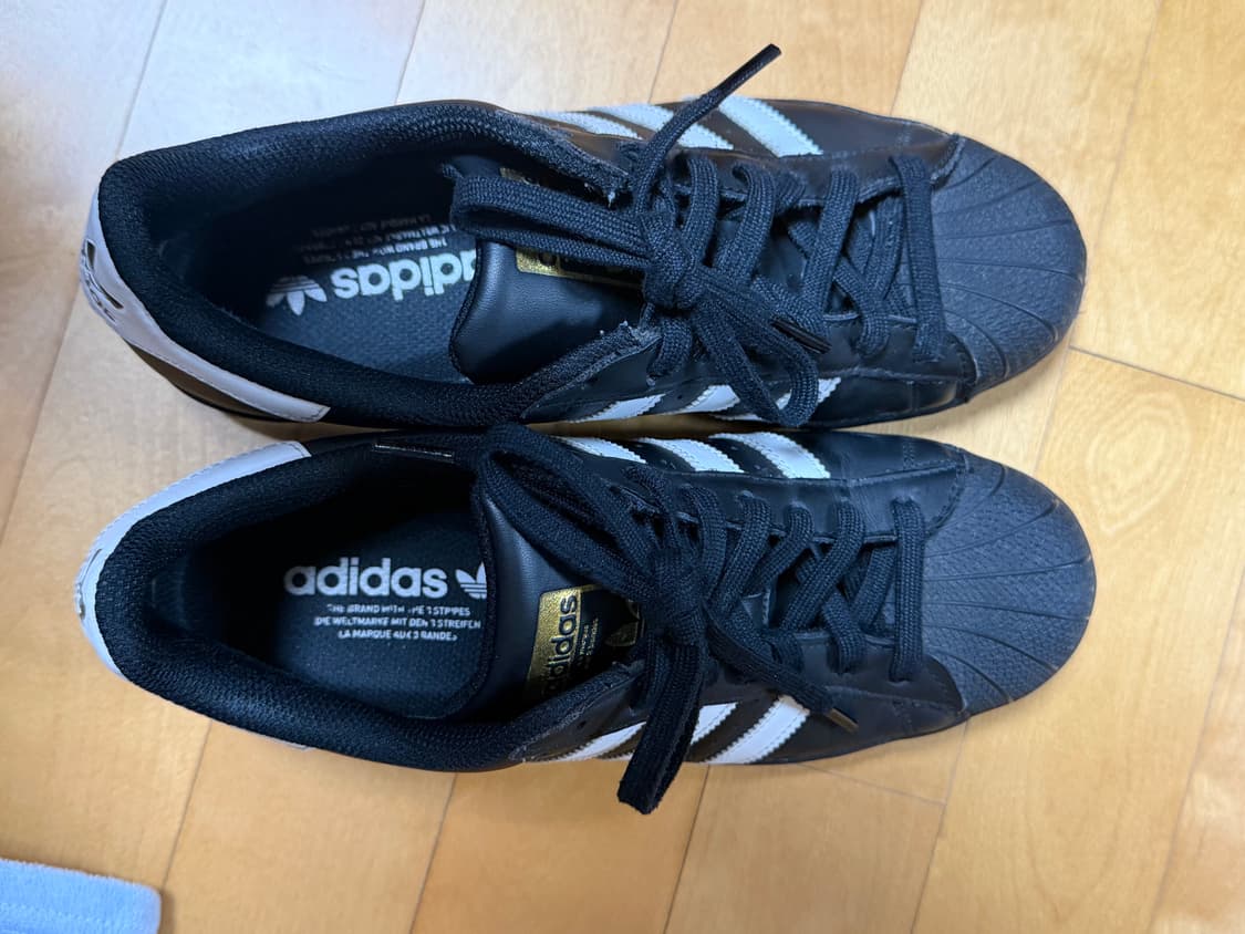 아디다스 슈퍼스타 코어 블랙 화이트 260 상품이미지5