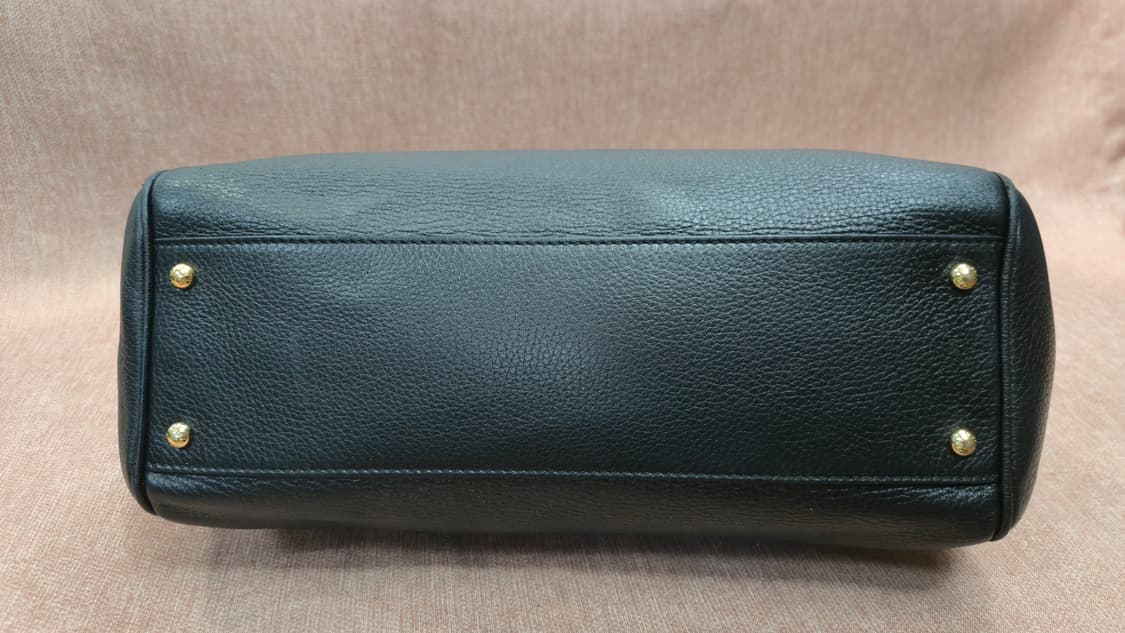 돌체앤가바나 정품 시칠리 그레인 레더 토트백 (블랙/골드) 상품이미지5