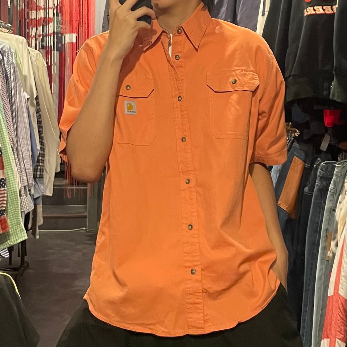 [IM] carhartt 칼하트 살구 반팔셔츠 상품이미지4