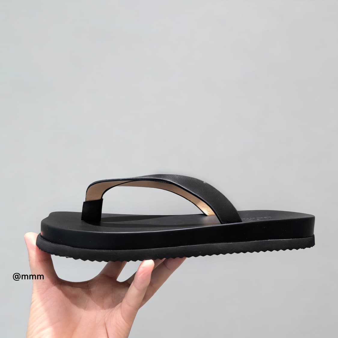 타비 쉐입 소가죽 레더 쪼리 슬리퍼 상품이미지3