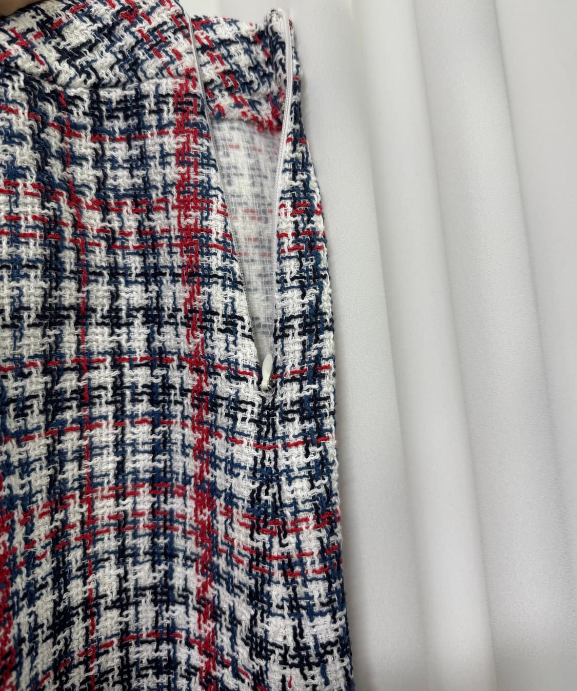 비지트인뉴욕 트위드 체크 미니스커트 상품이미지7