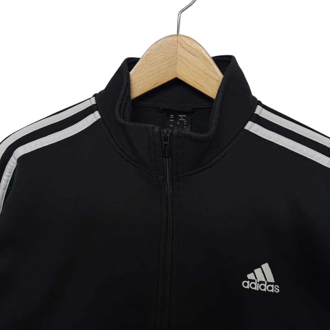 아디다스 3S 로고 스웨트 집업 져지 상품이미지2