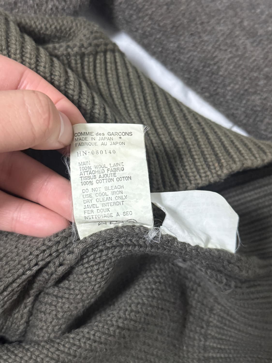 꼼데가르송 옴므 터틀넥 울 니트 AD1994 상품이미지7