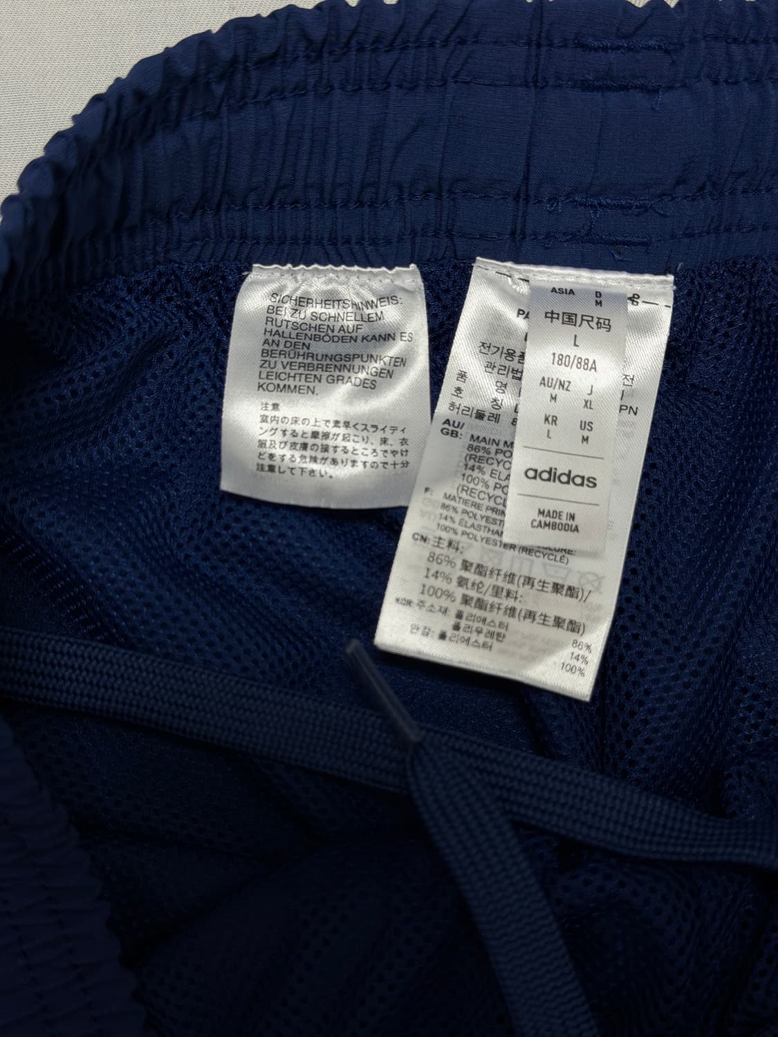 아디다스 이탈리아 트랙 팬츠 네이비 상품이미지3