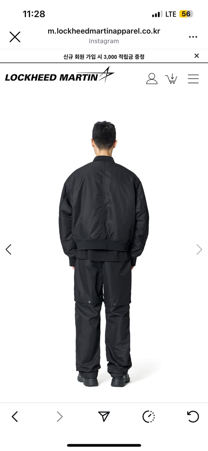 Four Zip Bomber Jacket MA-1 (BLACK) 상품이미지3