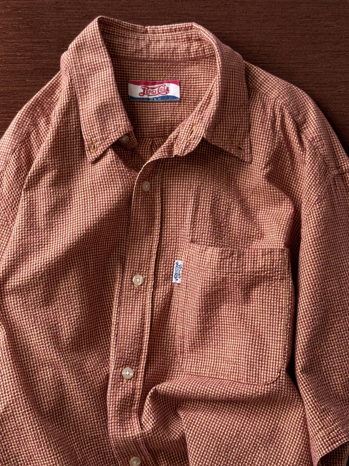 Natural sucker fabric H/S shirt 상품이미지1
