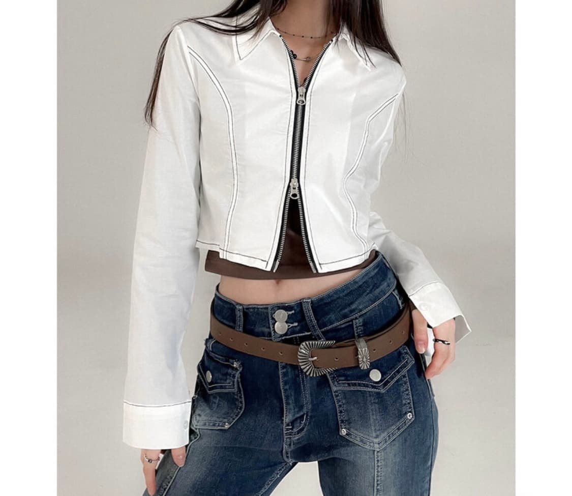 투웨이 실린 카라자켓 상품이미지1