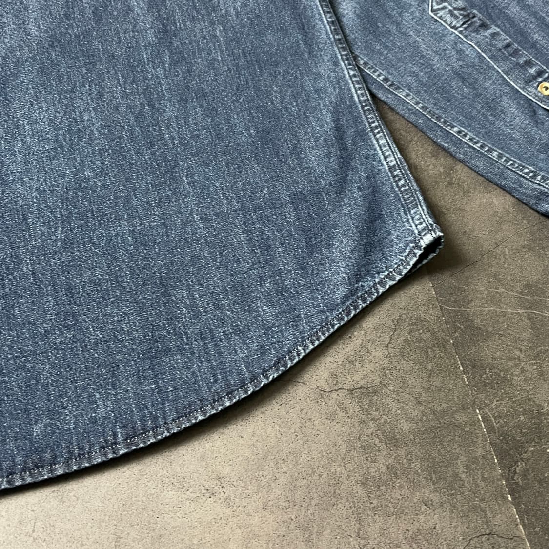 BLACK BROWN 1826 빈티지 밴드칼라 데님 셔츠 A00736 상품이미지8