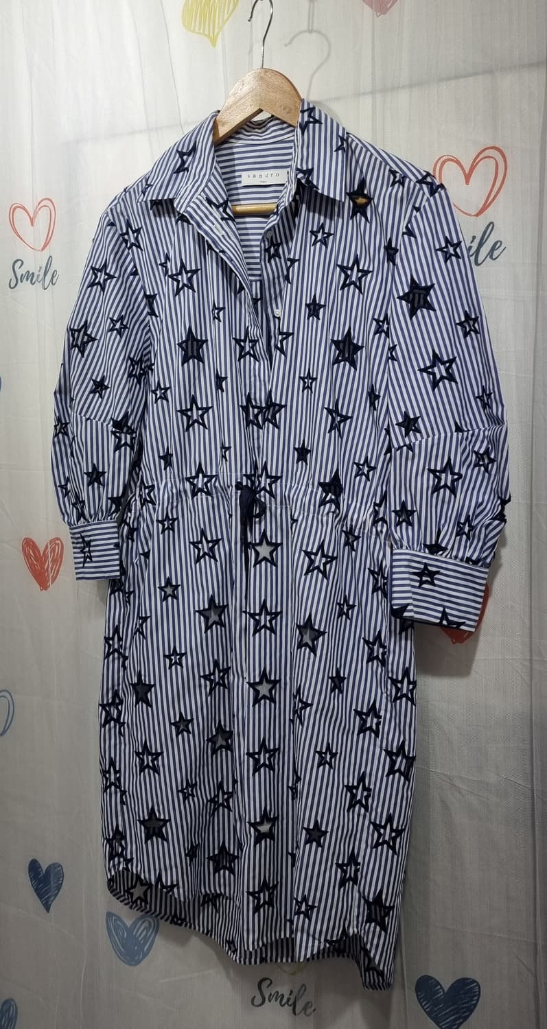 정품) 산드로 롱셔츠 원피스  상품이미지2