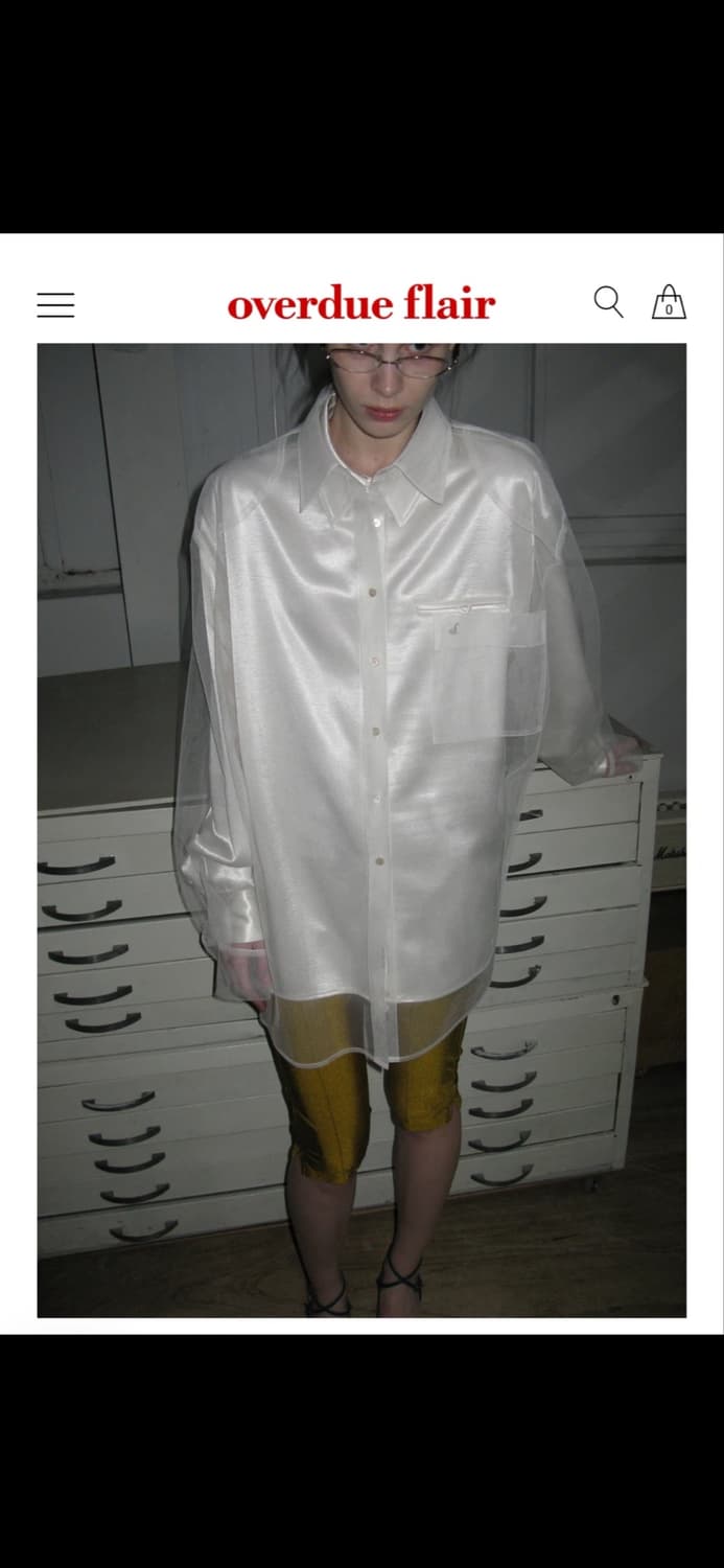 오버듀플레어 MESH SHIRT+ SATIN SHIRT 상품이미지3