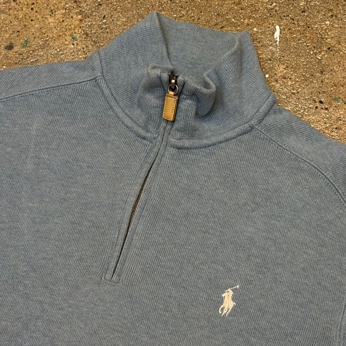 00s 미국 빈티지 폴로랄프로렌 터틀넥 반집업 니트 상품이미지4