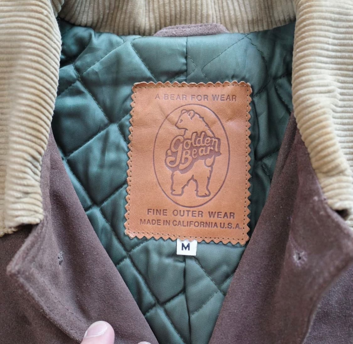 골든베어 소가죽 카우 스웨이드 카코트 L 상품이미지4