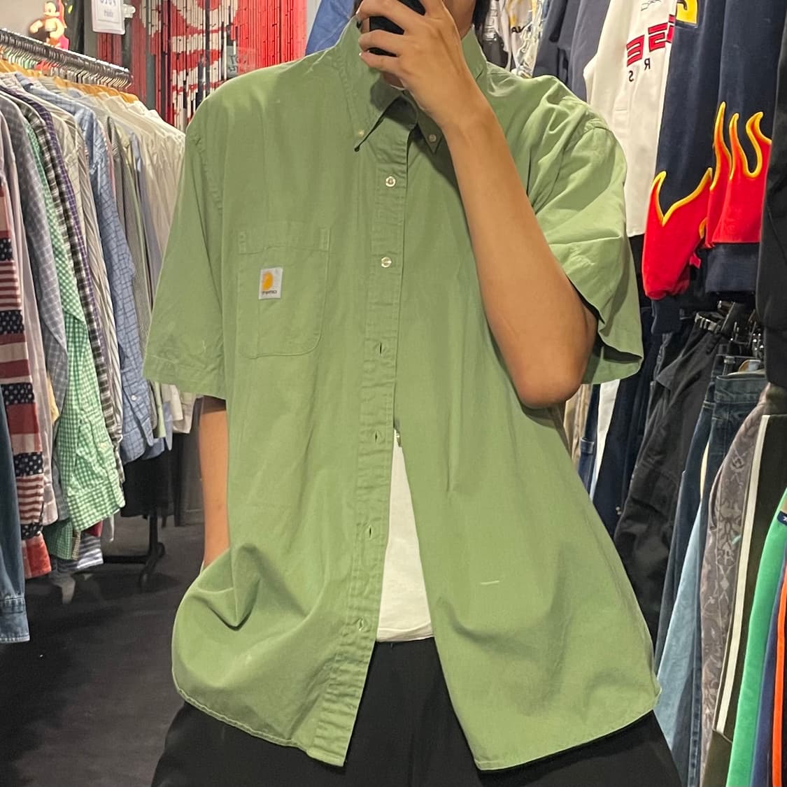 [IM] carhartt 칼하트 녹차 반팔셔츠 상품이미지4