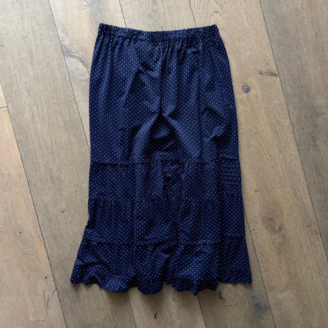 Dot Tiered Shirring Skirt 상품이미지5