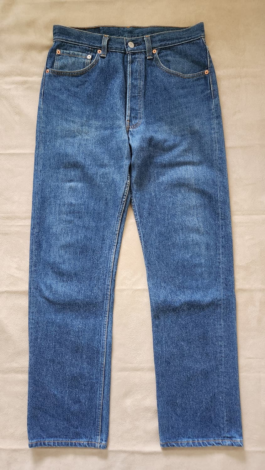 90s Levi's 리바이스 501 USA 진청 W33 L34 상품이미지2