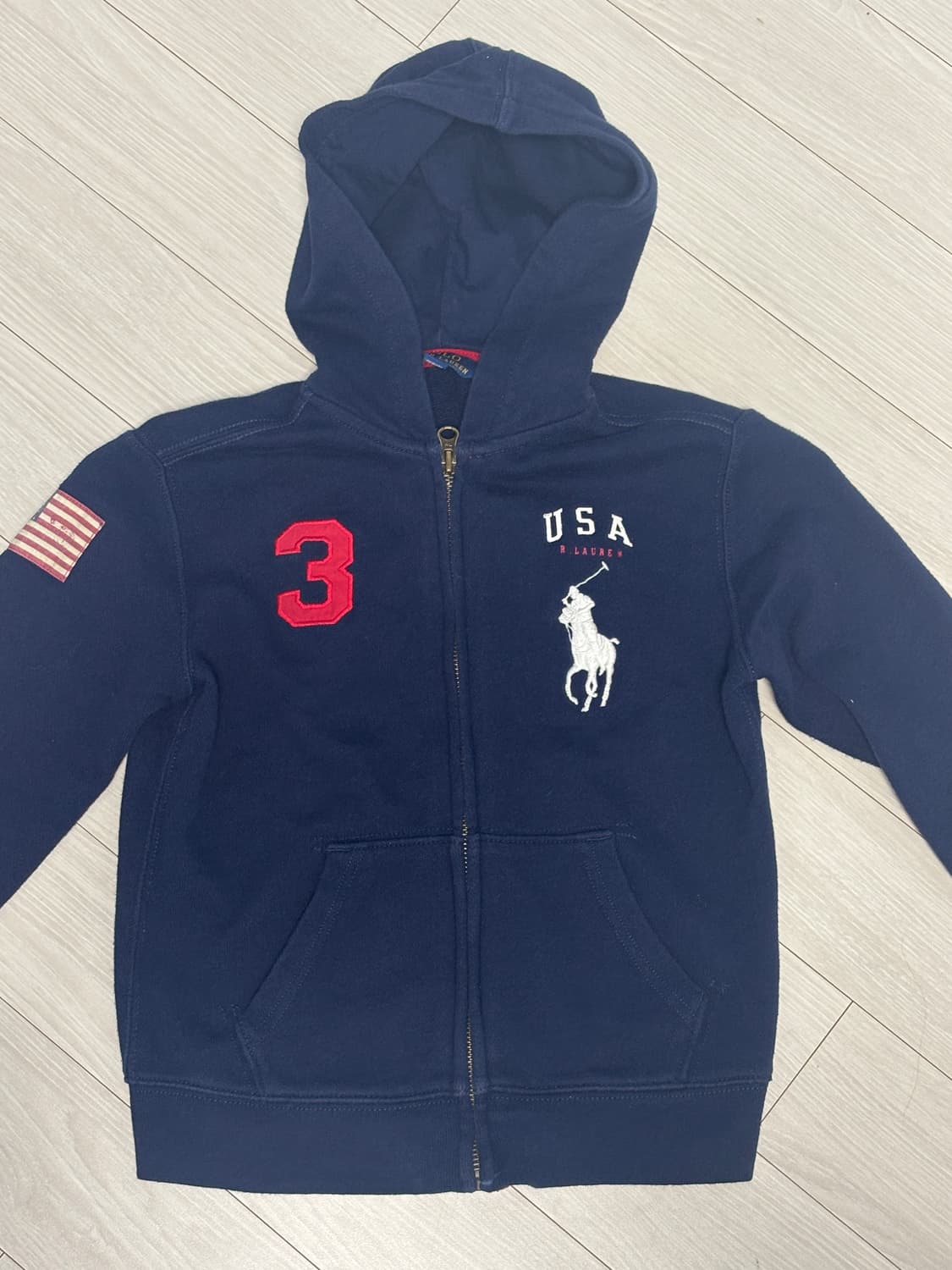 폴로 빅포니 성조기 후드집업 상품이미지1