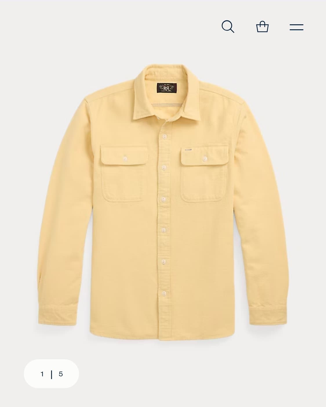 RRL 브러시 샤모아 워크셔츠 상품이미지1