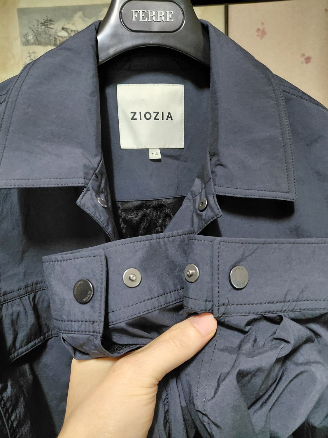 [지오지아]트러커 스냅점퍼 105사이즈 블랙컬러 상품이미지8