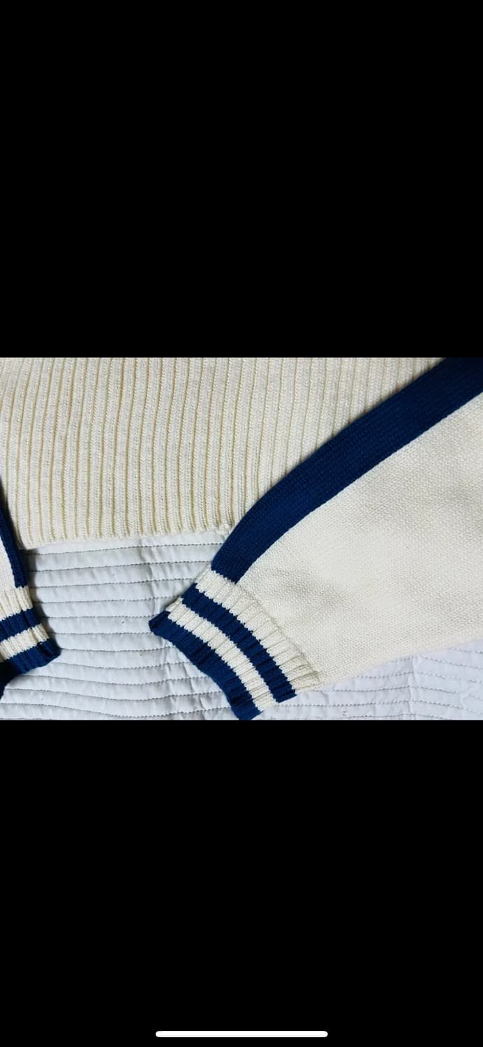 레스트앤레크레이션 RR 하프 집업 크롭 니트 아이보리 상품이미지3