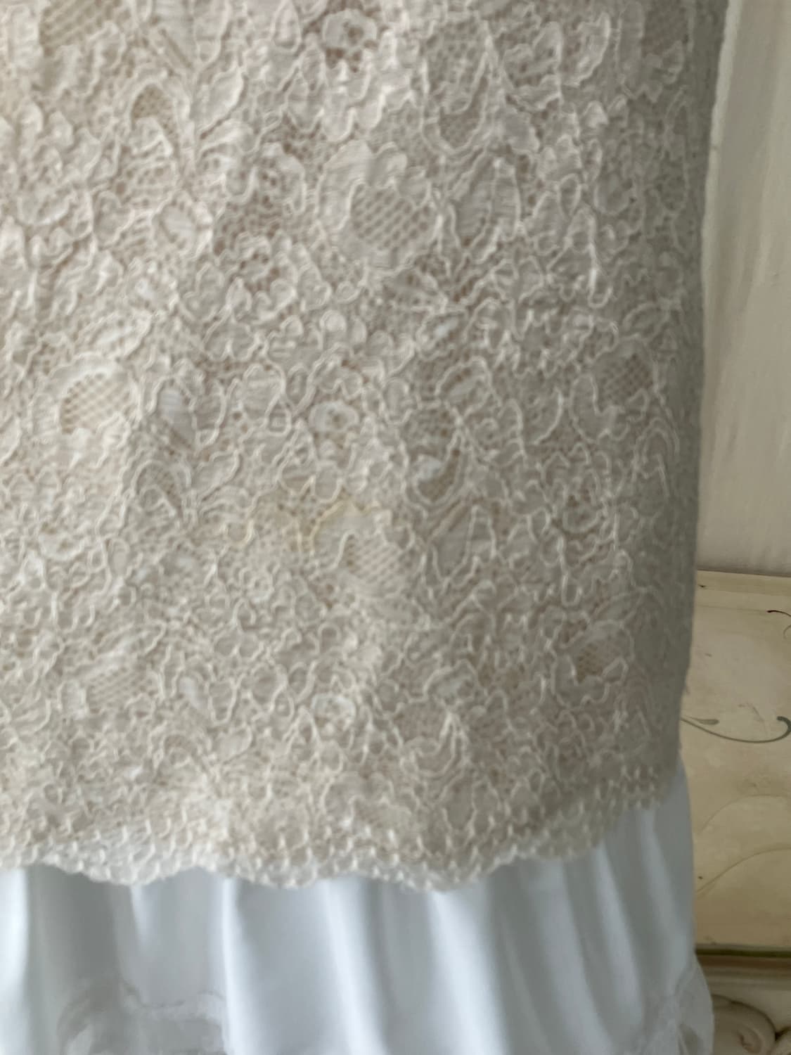 jpn vintage ivory lace half blouse 상품이미지2