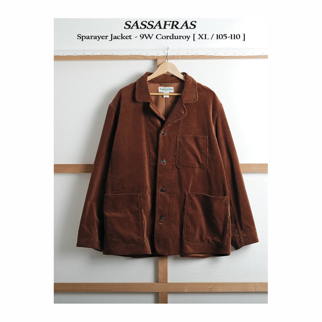 사사프라스 코듀로이 Sparayer 자켓 XL(105-110)사이즈 상품이미지1