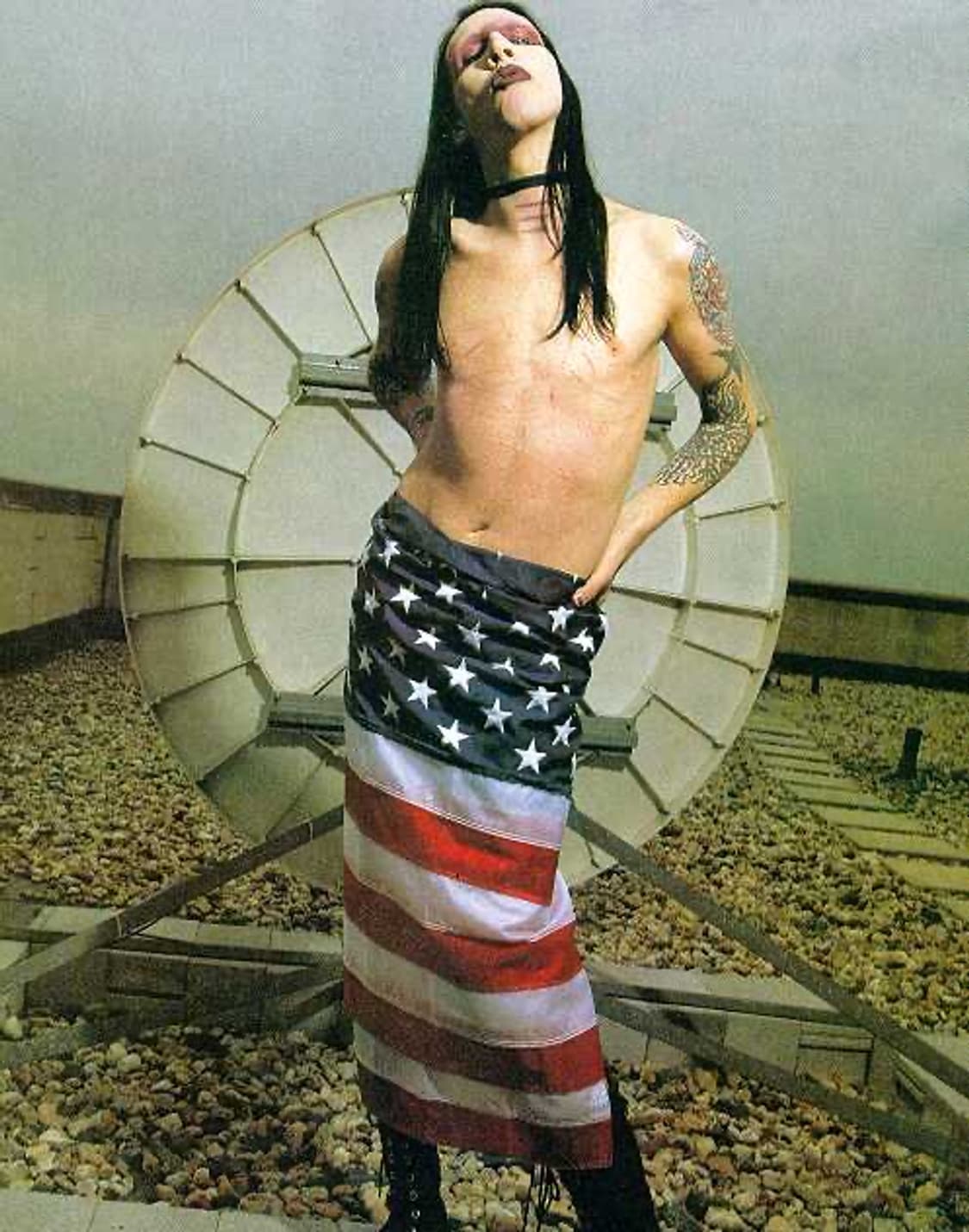 빈티지 마릴린맨슨 성조기 MARILYN MANSON USA FLAG M 상품이미지6