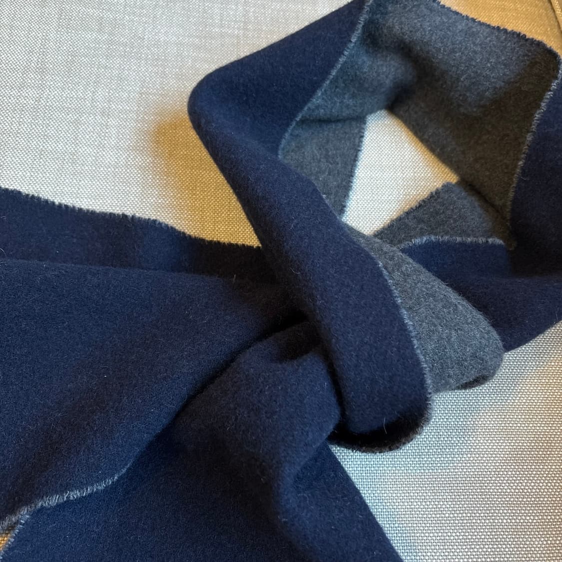 폴로 랄프로렌 양면 머플러 네이비/그레이 목도리 상품이미지5