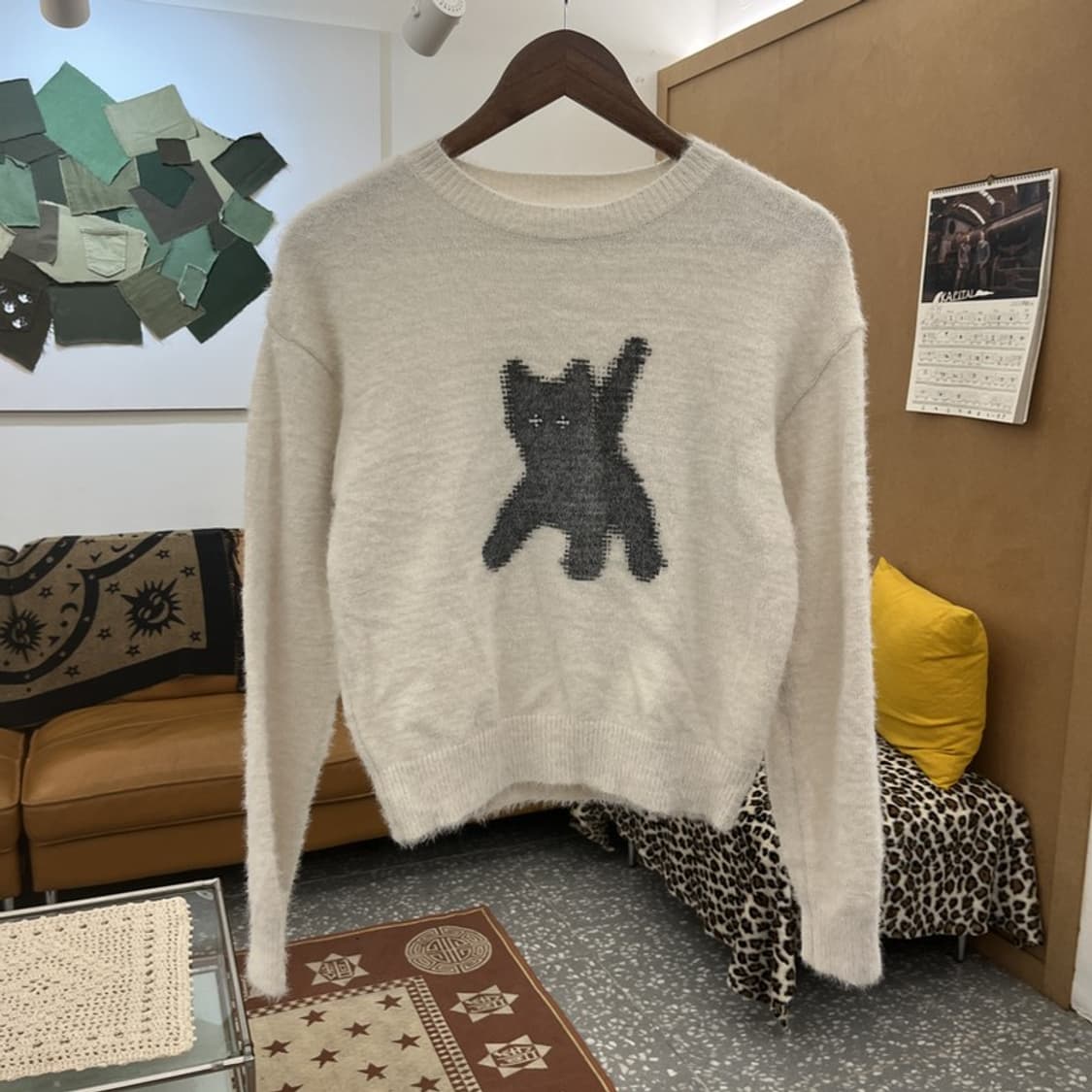 에이이에이이 AEAE 플래쉬드 앙고라 울 니트 스웨터 90 C09895 상품이미지3