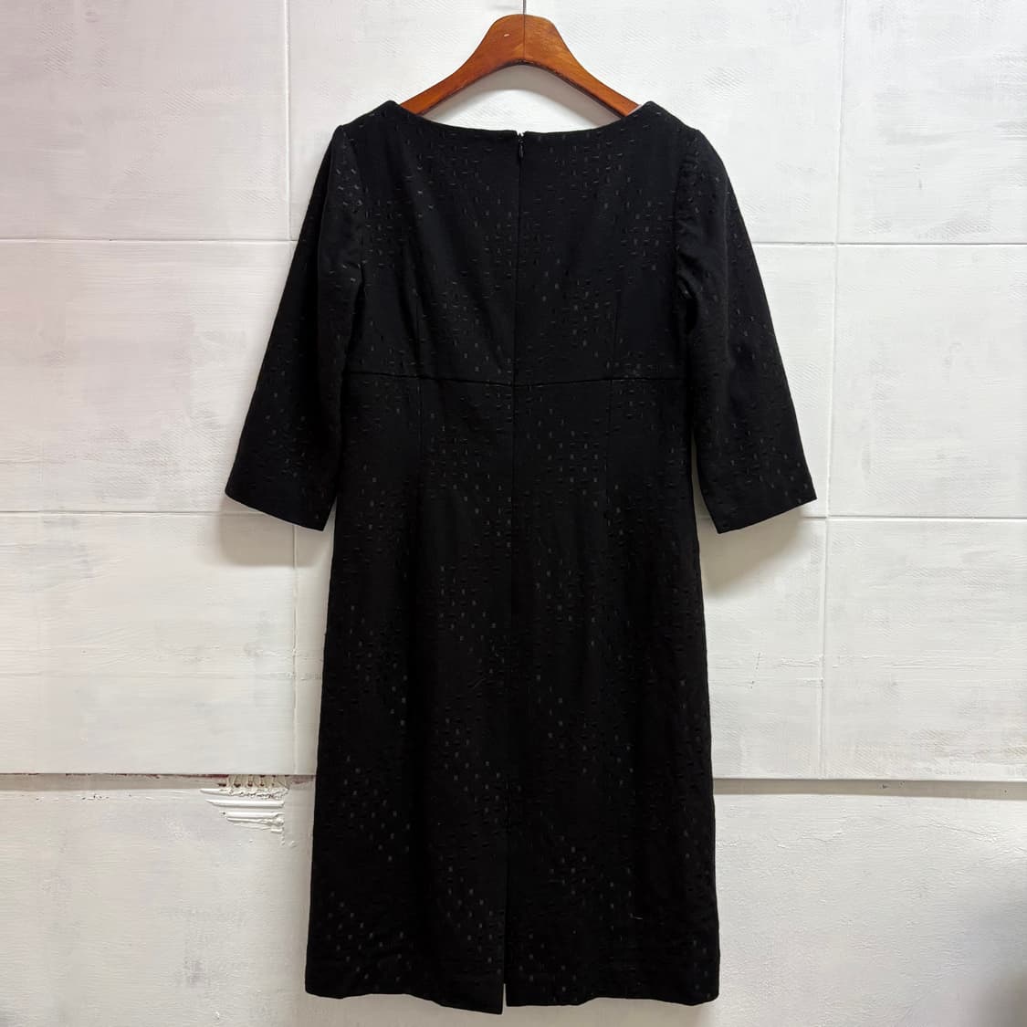 90's La mode Balenciaga 발렌시아가 울 블랙 원피스 4 상품이미지5